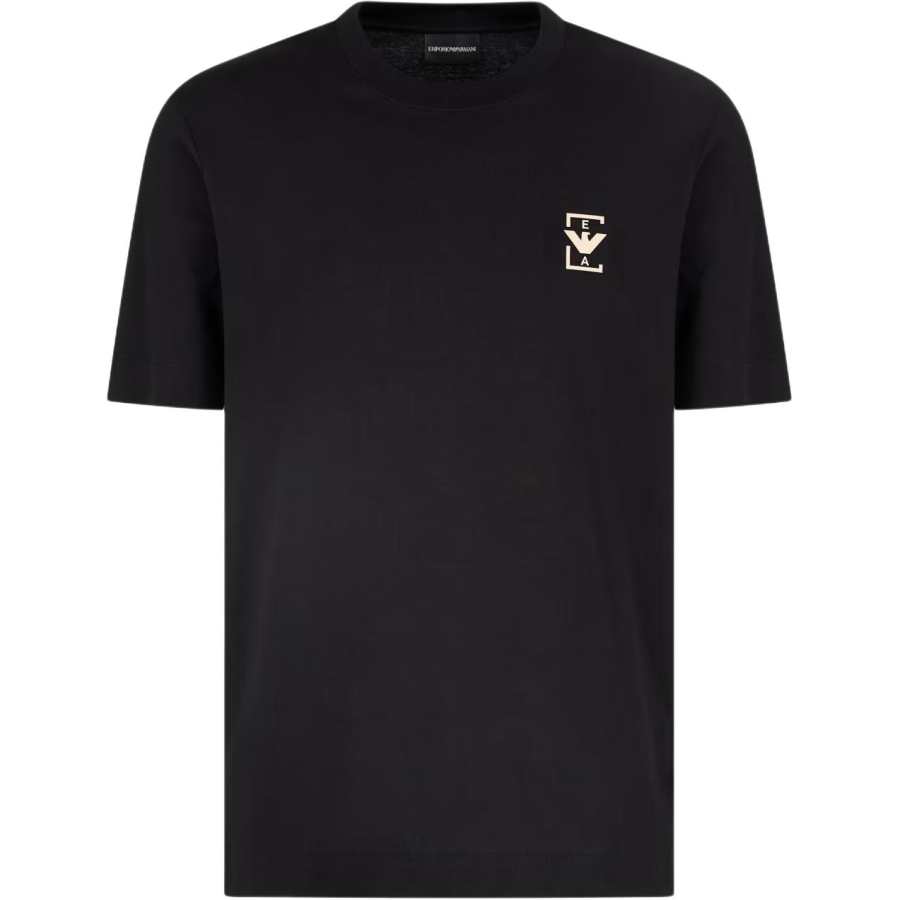 EMPORIO ARMANI Asv Jersey T shirt With Rubberised Logo Print