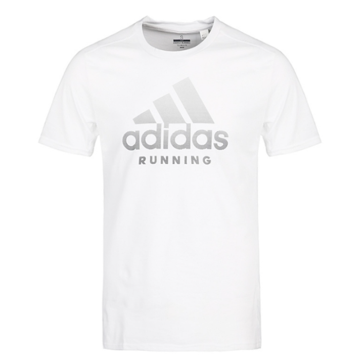 Adidas Adidas T Shirts Men's White Crew Neck Moderate