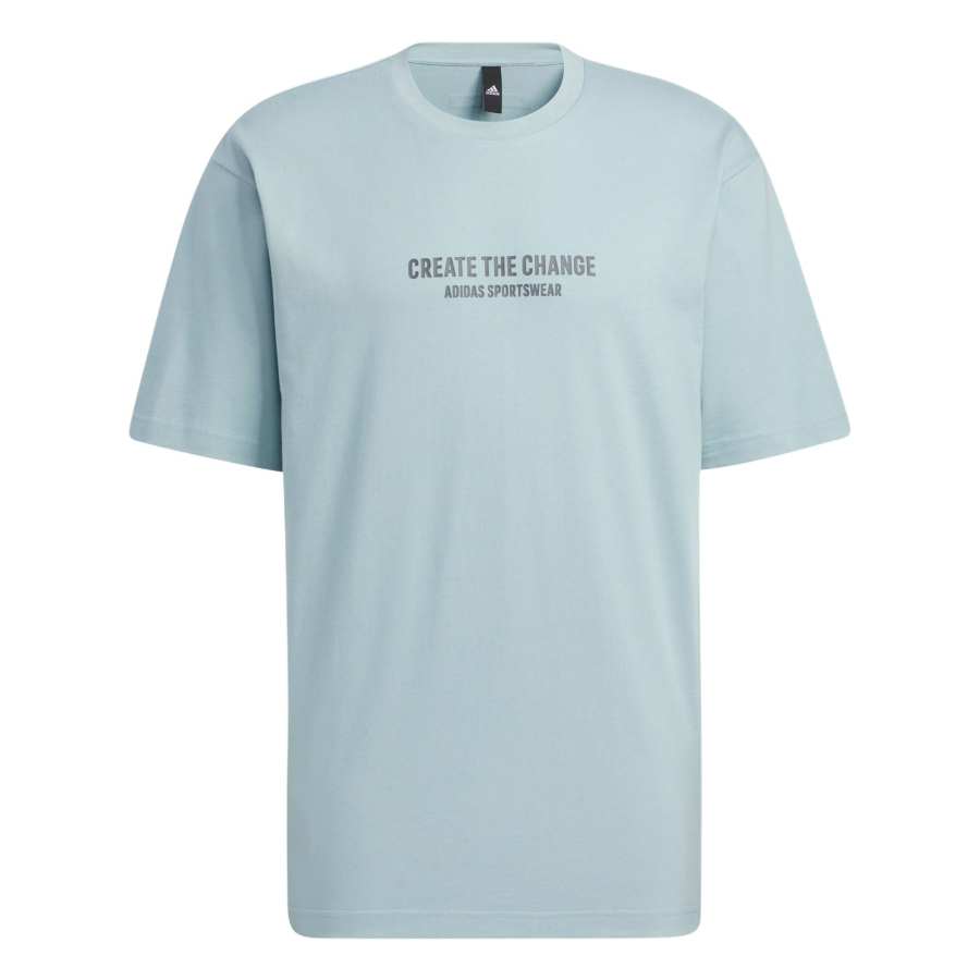 Adidas Adidas T Shirts Men's Blue Crew Neck Moderate