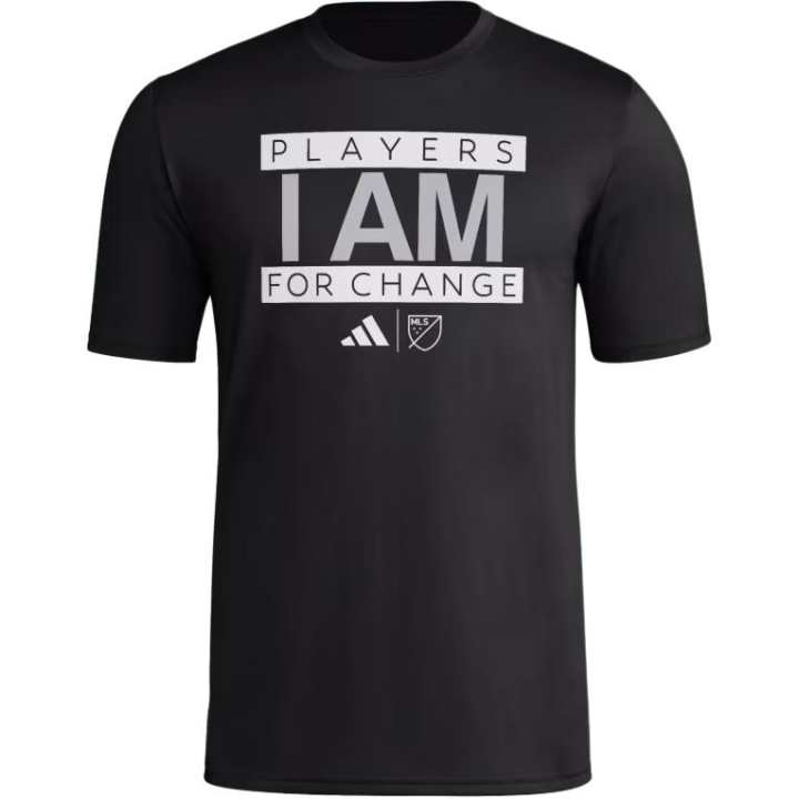Adidas Adidas Free Shipping With AdiClub Players For Change Short Sleeve Pre Game Tee