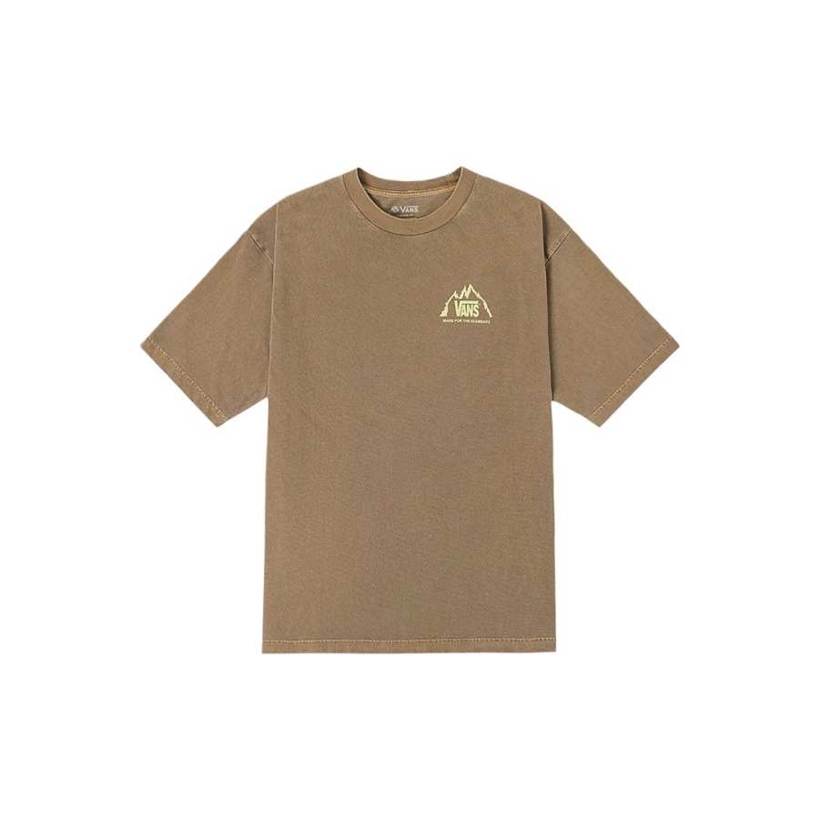 Vans Vans T Shirts Unisex Brown Crew Neck Moderate