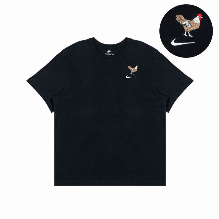 Nike Nike T Shirts Unisex Black Crew Neck Moderate Straight Fit