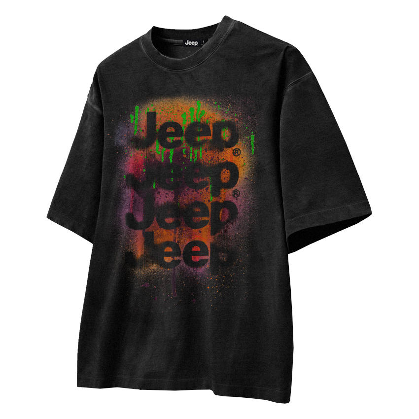 Jeep Yao Series T Shirts Unisex Crew Neck Moderate Heavyweight