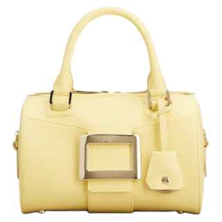 Roger Vivier Belle Vivier Calfskin One Shoulder Handbag Mini Women's Yellow