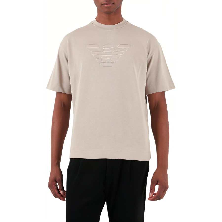 EMPORIO ARMANI SS24 T Shirt Men's Dark Beige
