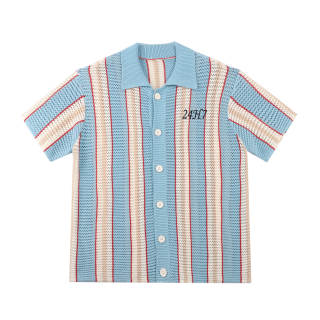 24h7 T Shirts Unisex Lake Blue Moderate