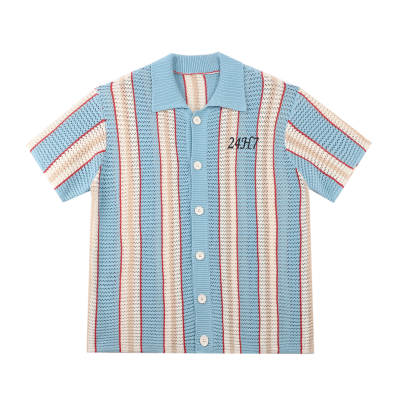 24h7 T Shirts Unisex Lake Blue Moderate