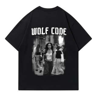 WOLF CODE T Shirts Unisex Crew Neck Moderate Straight Fit