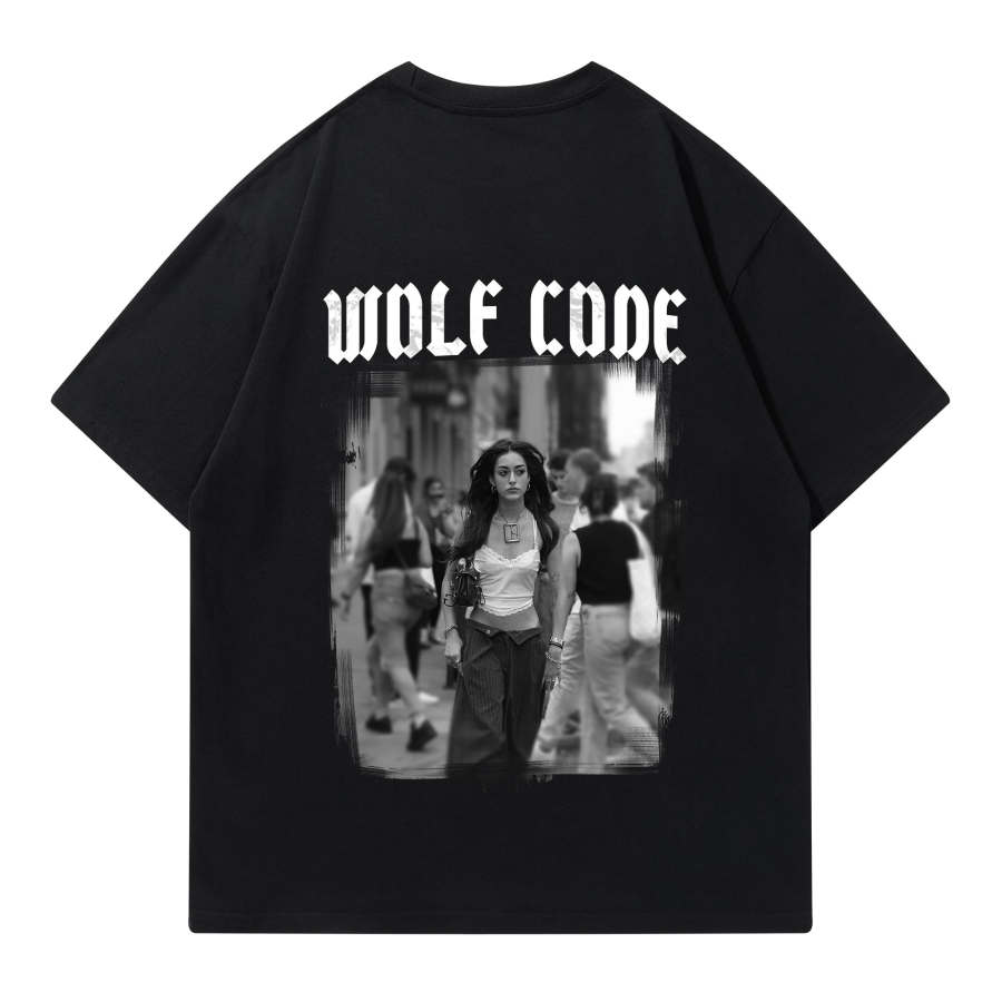 WOLF CODE T Shirts Unisex Crew Neck Moderate Straight Fit