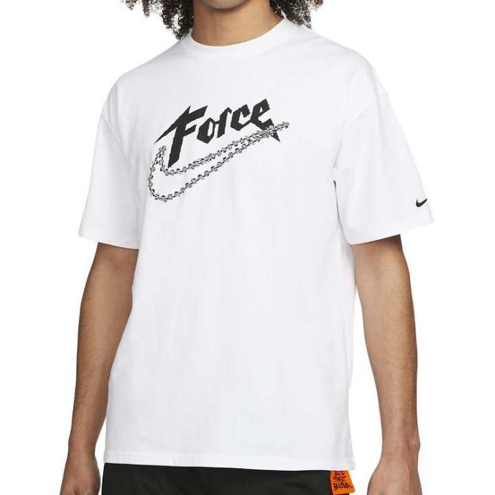 Nike Nike T Shirts Men's White Crew Neck Moderate Straight Fit