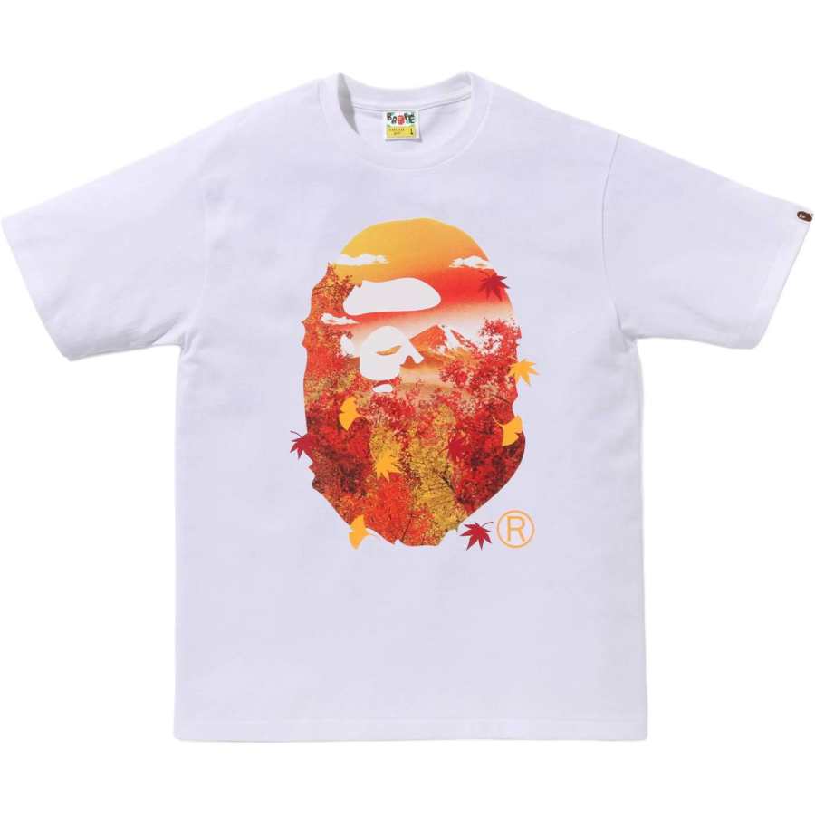 A Bathing Ape autumn photo ape head T-shirt
