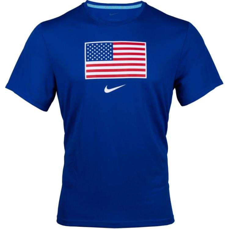 Nike Nike Dri-FIT USA Miler Running T-shirt 'Royal Blue