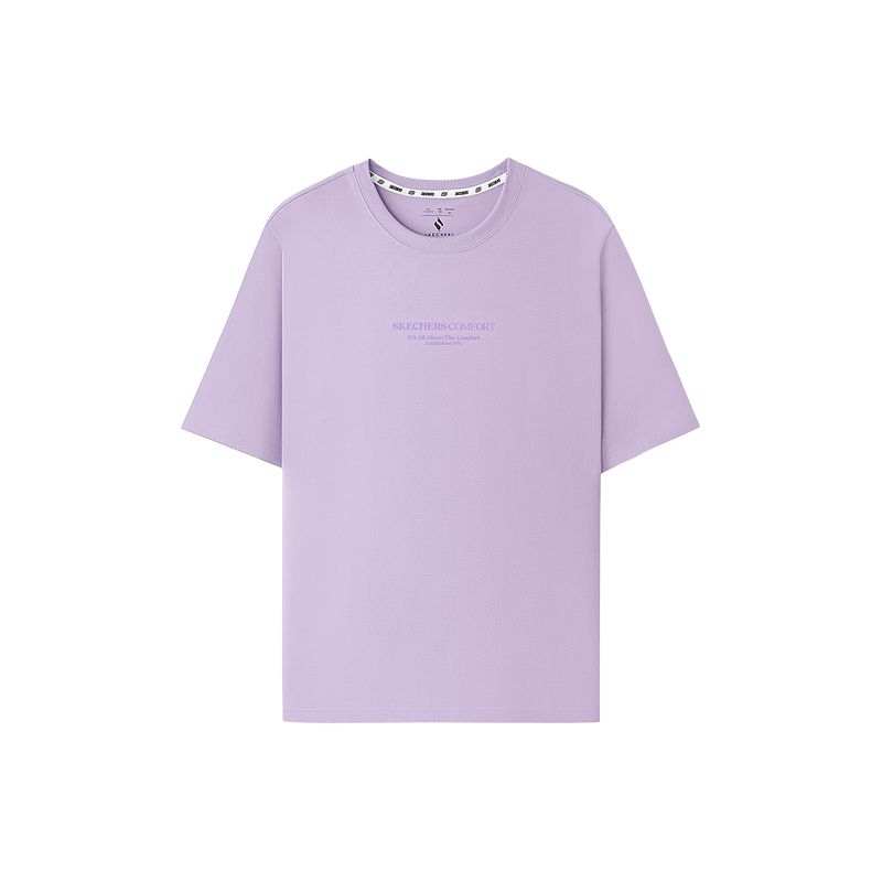 Skechers Sportlife SS25 T Shirt Unisex Lavender/00KC