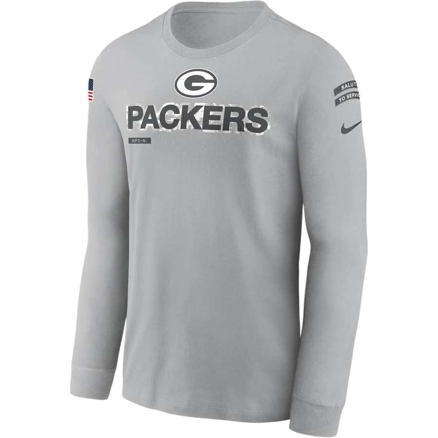 Nike Nike Green Bay Packers Salute To Service Mascot Edge Legend Men's Nike Nfl Long-Sleeve T-Shirt