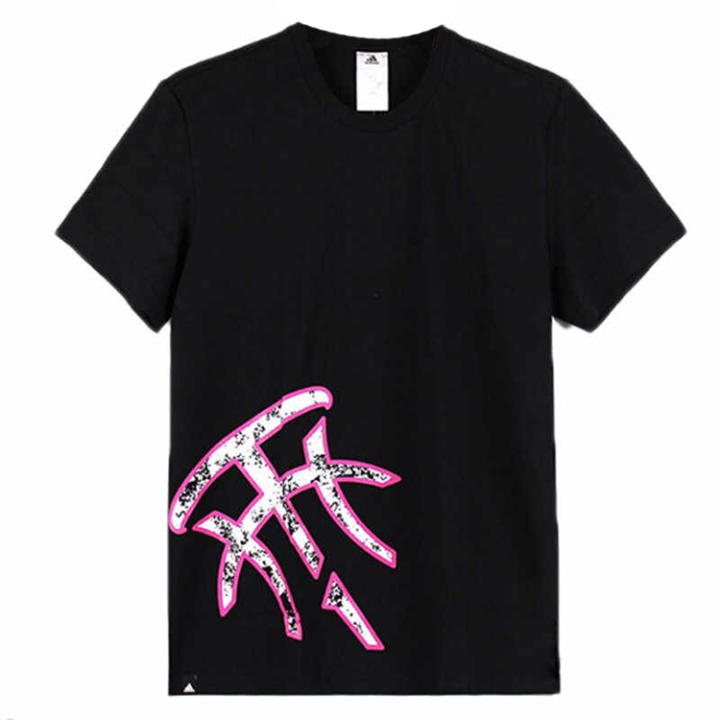 Adidas Adidas T Shirts Men's Black Crew Neck Moderate