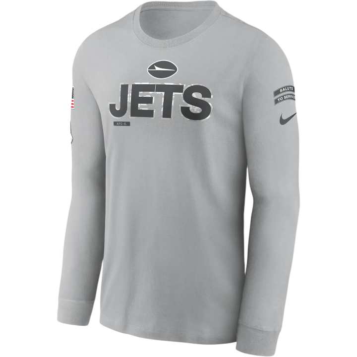 Nike Nike New York Jets Salute To Service Mascot Edge Legend Men's Nike Nfl Long Sleeve T Shirt