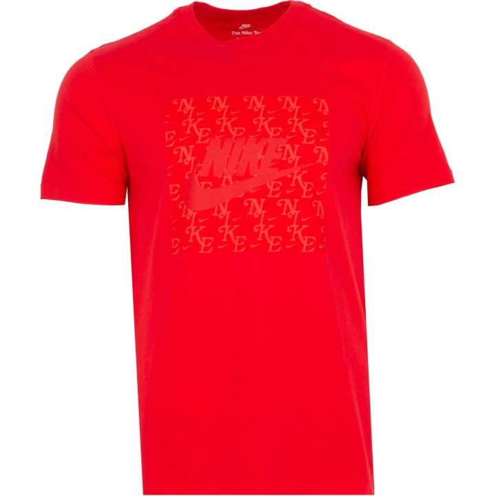 Nike Nike T Shirts Men's Red Crew Neck Moderate Straight Fit