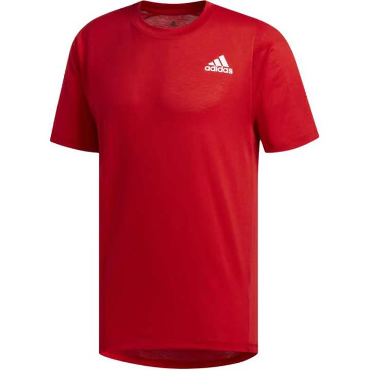 Adidas Adidas T Shirts Men's Red Crew Neck Moderate