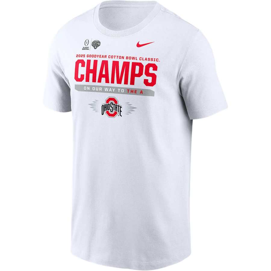 Nike Nike Ohio State Buckeyes 2025 College Football Playoff National Championship Bound Locker Room Men's Nike College T-Shirt