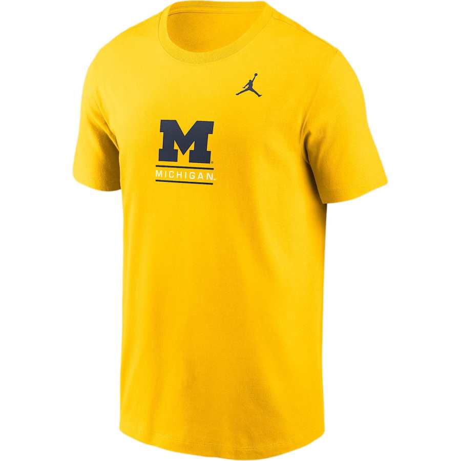 Jordan Jordan Michigan Wolverines FW24 College T Shirt Men's Yellow