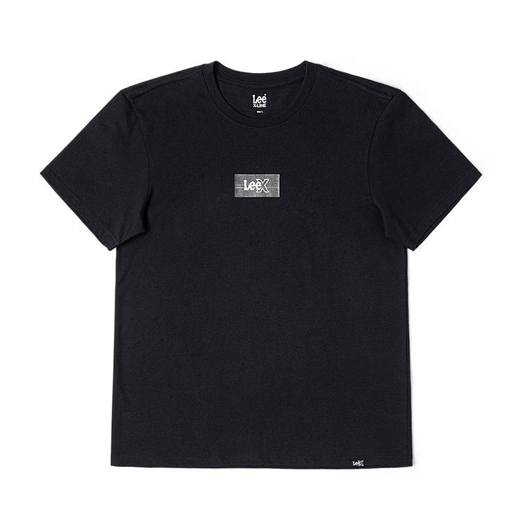 Lee Lee T Shirts Men's Black Crew Neck Moderate