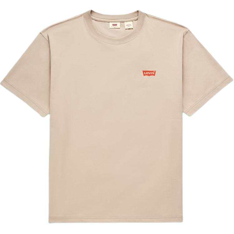 Levis T Shirts Men's Apricot Crew Neck Moderate Straight Fit