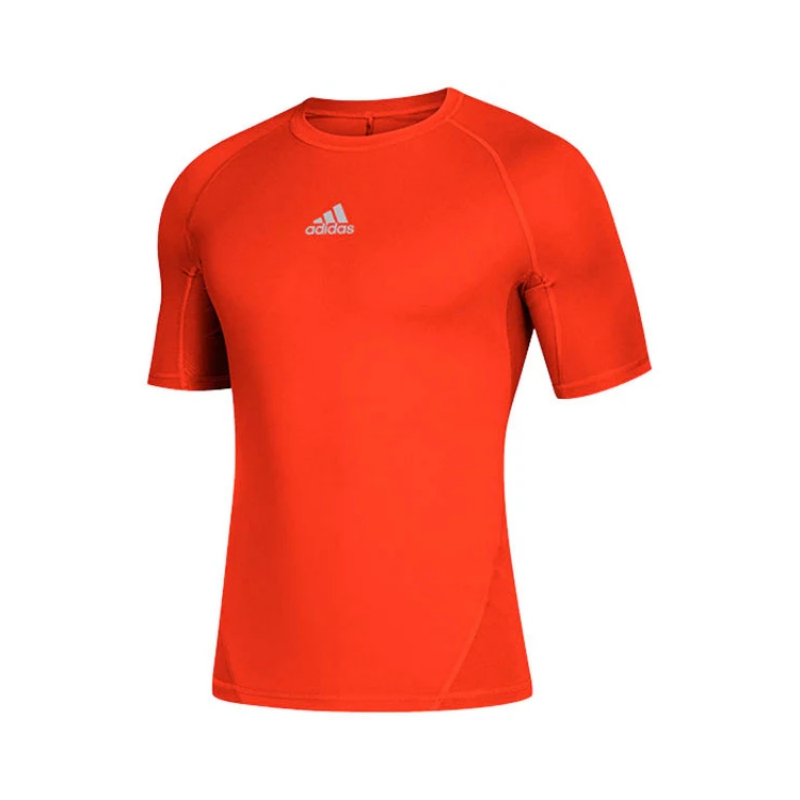 Adidas Adidas T Shirts Men's Orange Crew Neck Moderate