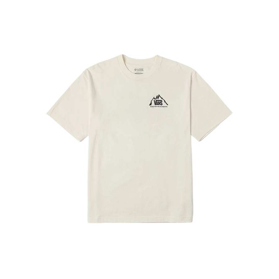 Vans Vans T Shirts Unisex Ecru Crew Neck Moderate