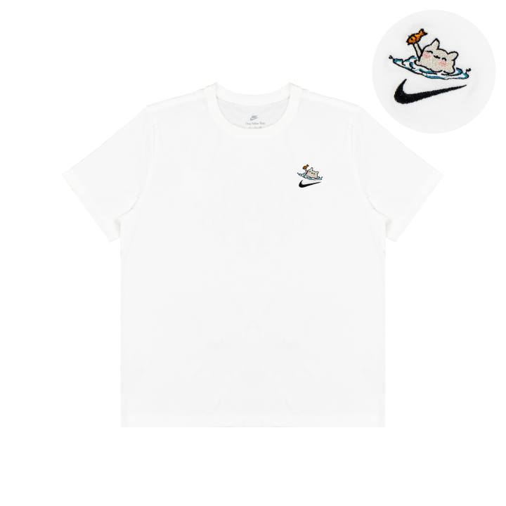 Nike Nike T Shirts Unisex White Crew Neck Moderate Straight Fit