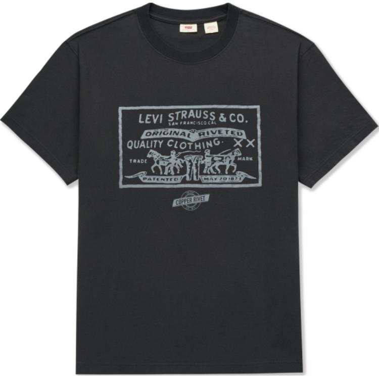 Levis Levis T Shirt Men's Charcoal Gray