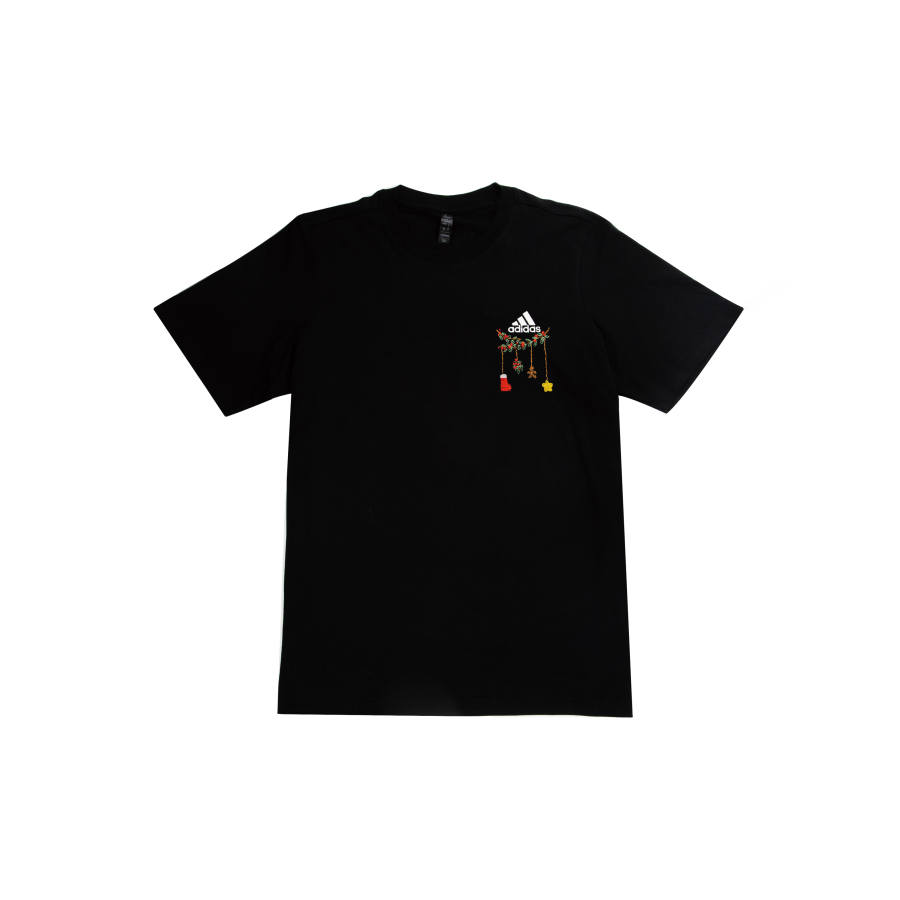 Adidas Adidas T Shirts Unisex Black Crew Neck Straight Fit