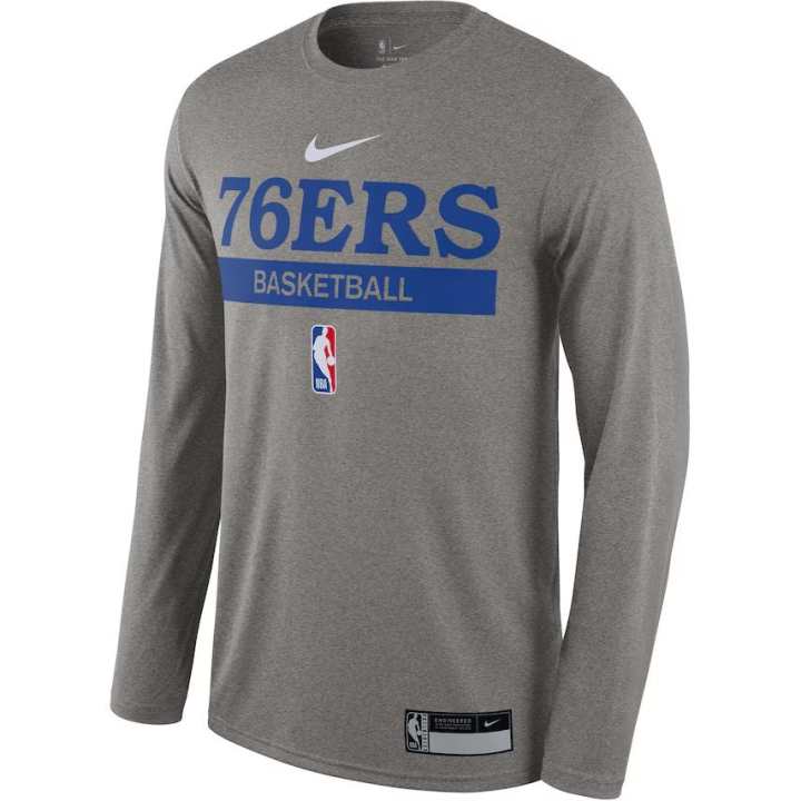 Nike Nike x NBA Philadelphia 76ers T Shirt Unisex Heather Gray