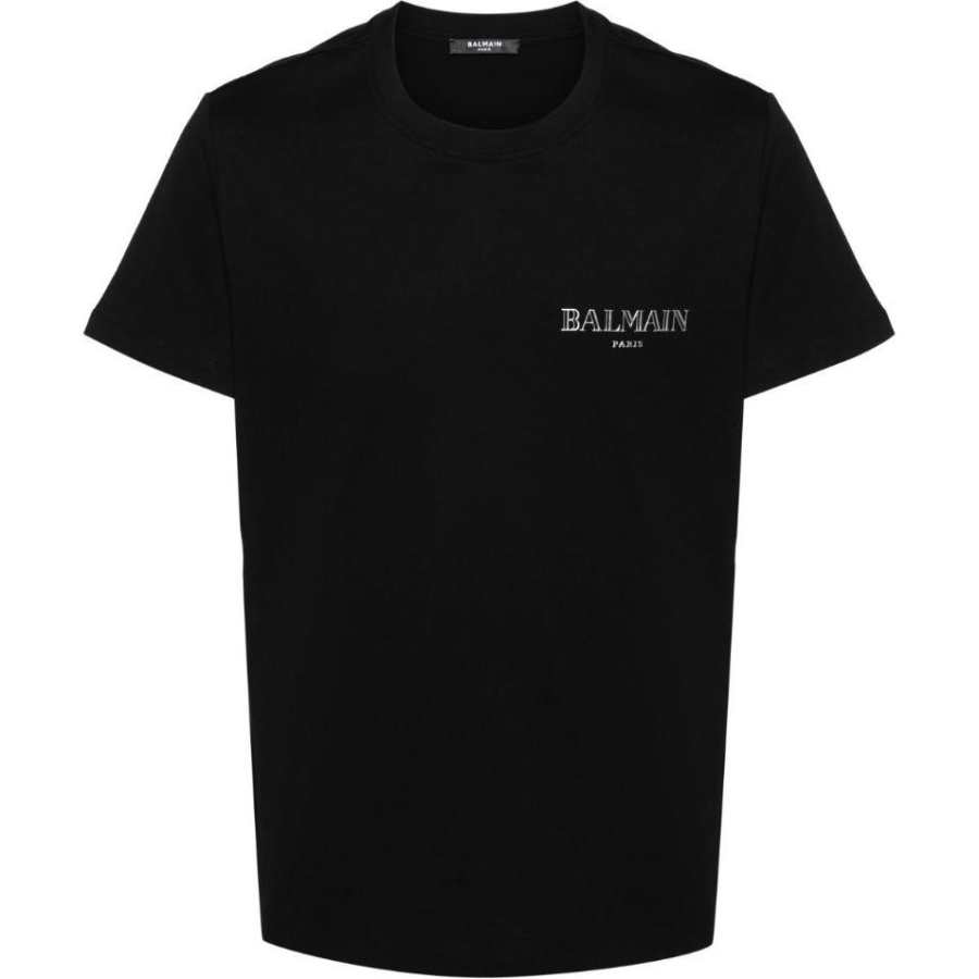 BALMAIN Balmain logo-appliqué cotton T-shirt