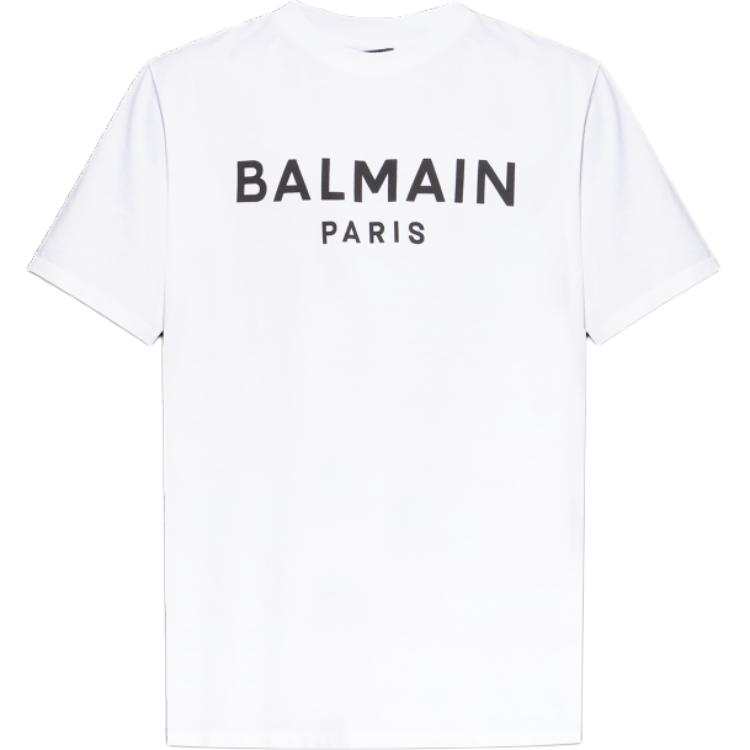 BALMAIN BALMAIN Logo Printed Crewneck T Shirt