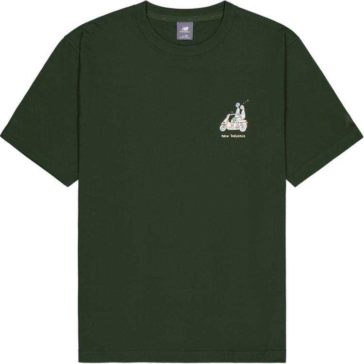 New Balance New Balance Attractive Lifestyle T Shirt Unisex Dark Khaki Green