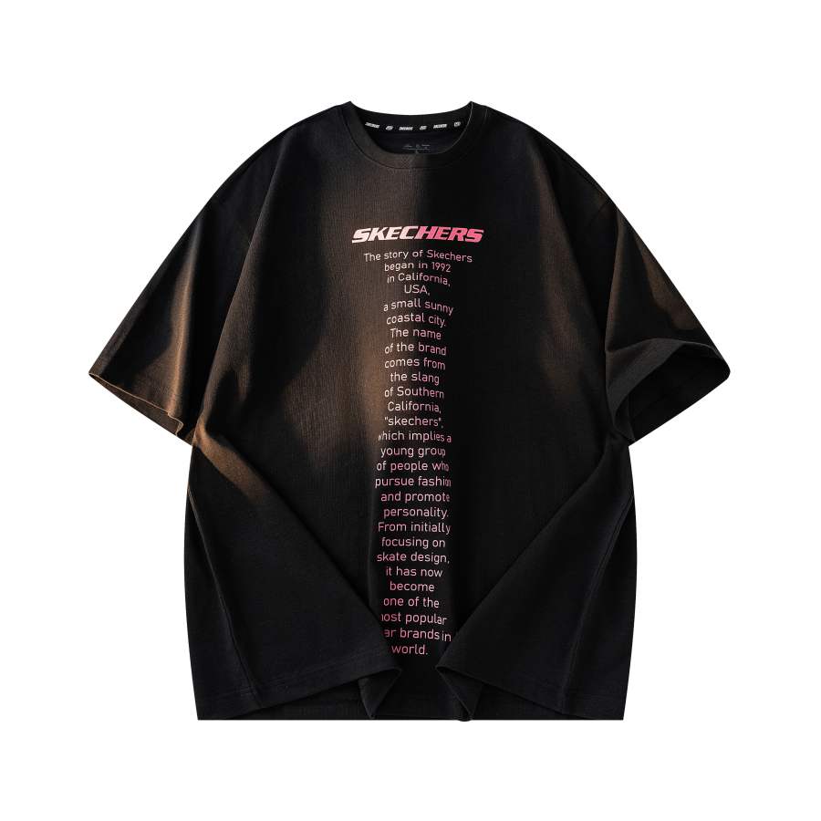 Skechers T Shirt Unisex Black 0018