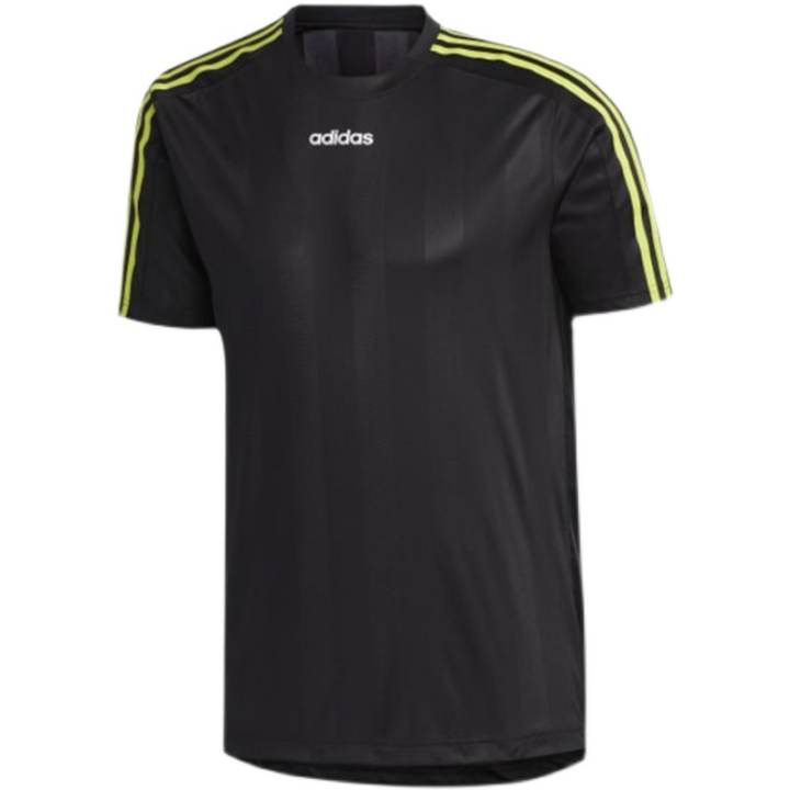 Adidas Adidas T Shirts Men's Black Crew Neck Moderate Straight Fit