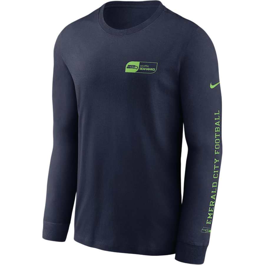 Nike Nike Seattle Seahawks Sideline Team Issue Men's Nike Dri-FIT Nfl Long-Sleeve T-Shirt