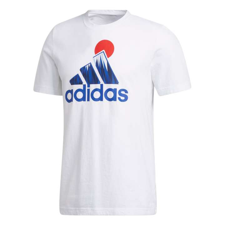 Adidas Adidas T Shirts Men's White Crew Neck Moderate