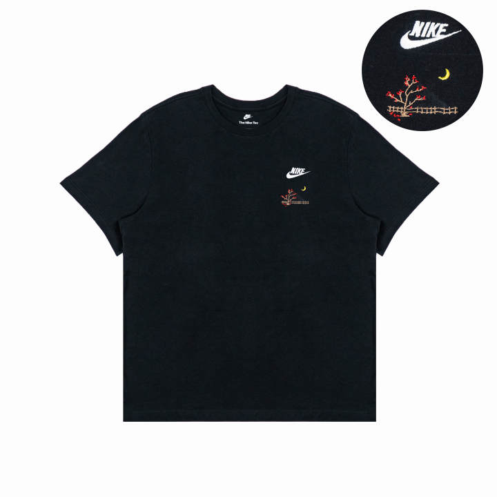 Nike Nike T Shirts Unisex Black Crew Neck Moderate Straight Fit