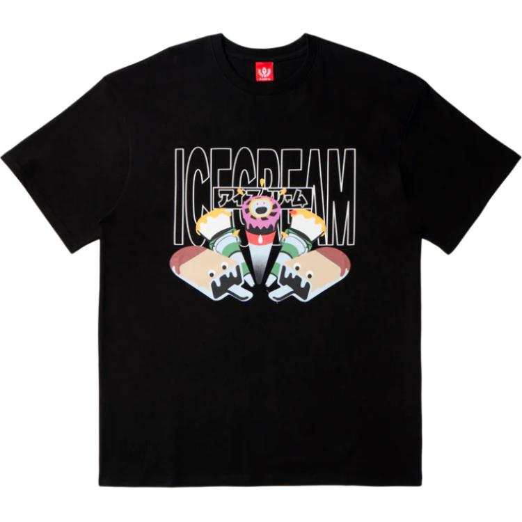 Ice Cream Icecream Flag Short Sleeve Tee