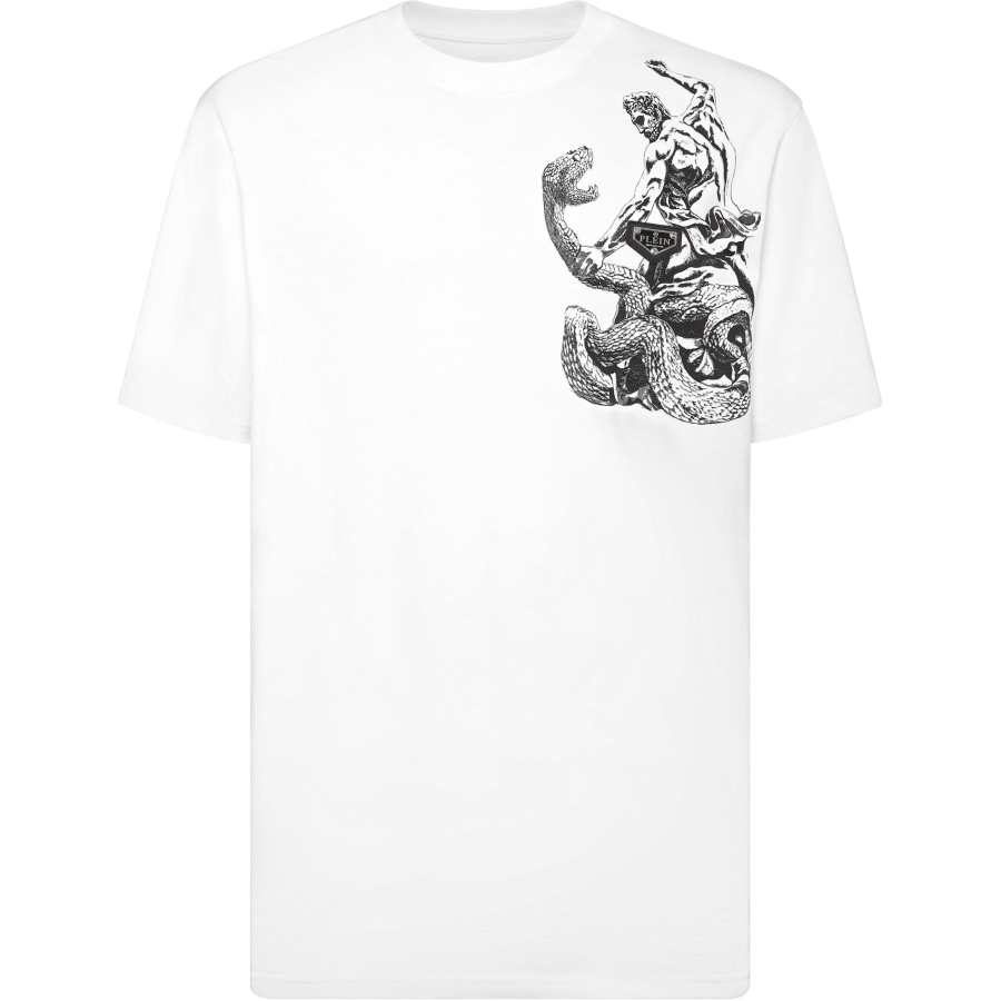 Philipp Plein Tattoo-print cotton T-shirt