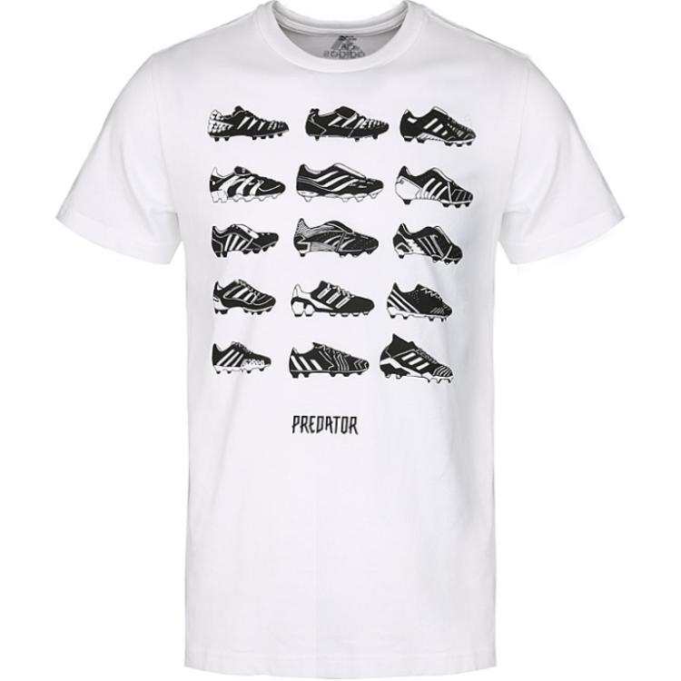 Adidas Adidas T Shirts Men's White Crew Neck Moderate