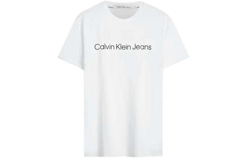CALVIN KLEIN T Shirt Unisex Moon White