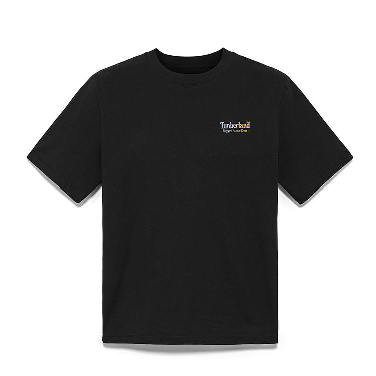 Timberland T Shirts Men's Black Crew Neck