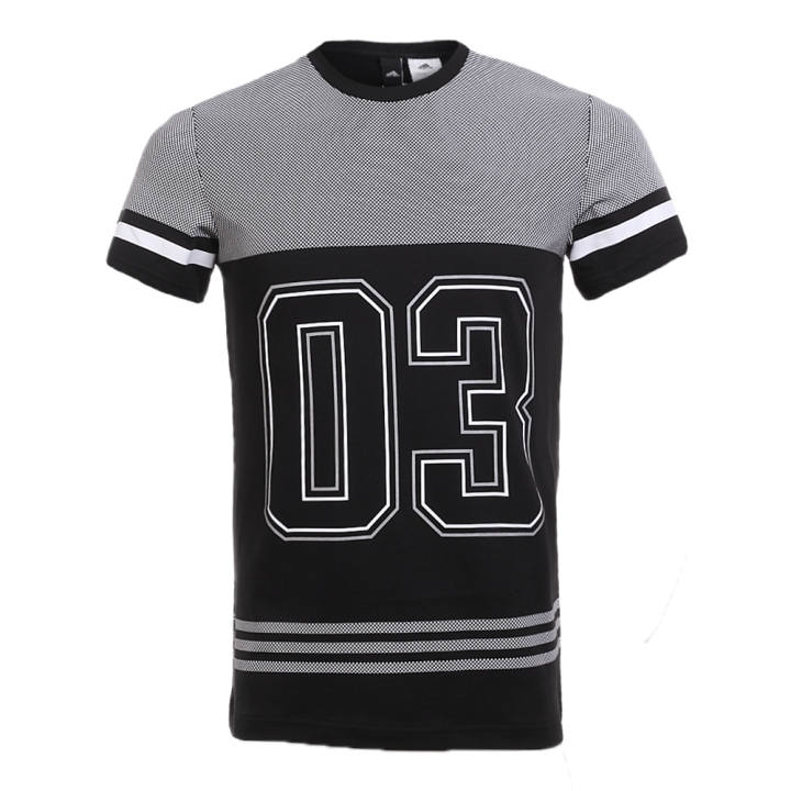 Adidas Adidas T Shirts Men's Black Crew Neck Moderate Straight Fit