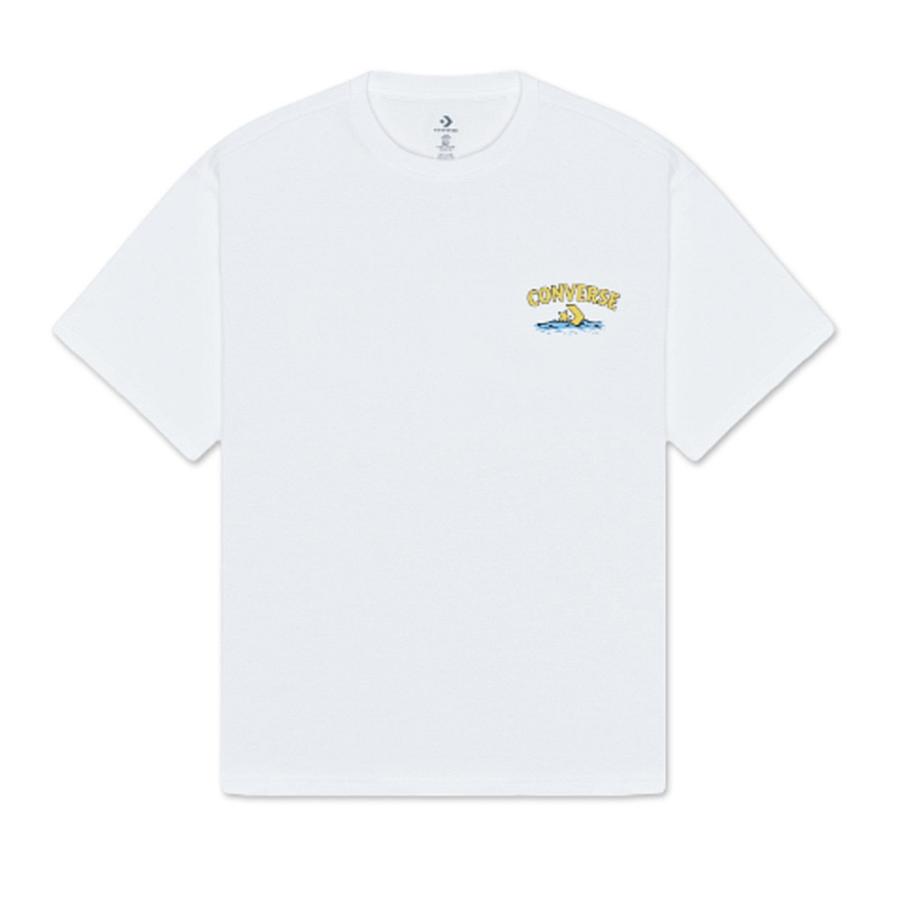 Converse Converse HIGH SUMMER RIVER TOURS T Shirt Men's White