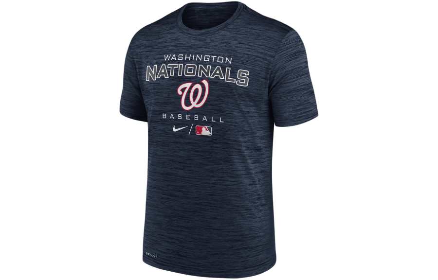 Nike Nike Dri FIT Velocity Practice MLB Washington Nationals T Shirt Men's Marine Blue