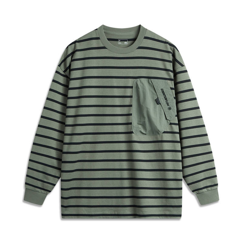 Li-Ning Li Ning T Shirt Men's Snail Smoky Green