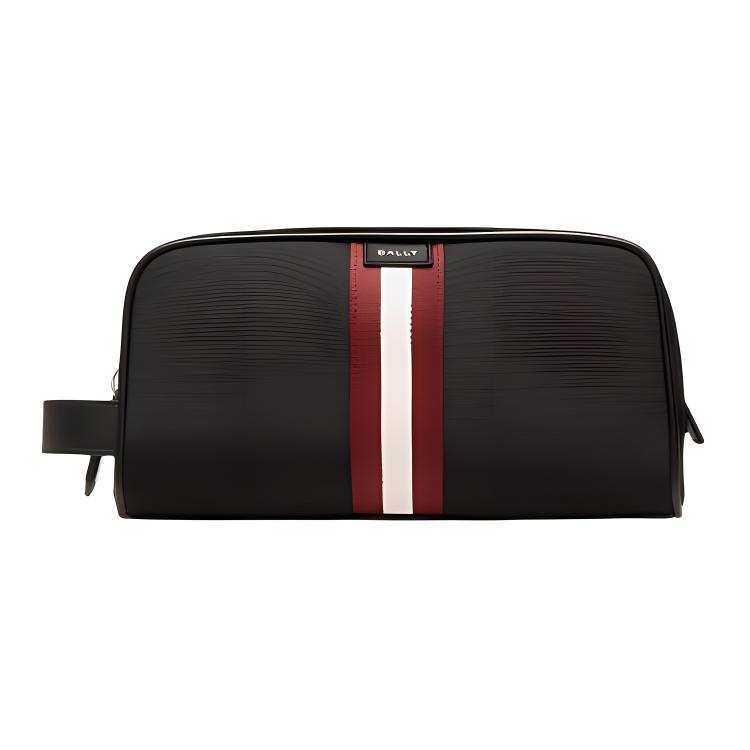 BALLY BALLY Fabric With Cow Leather Clutch Regular Men's Black